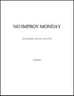 No Improv Monday Jazz Ensemble sheet music cover